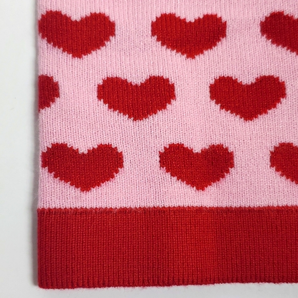 OPEN BACK HALTER CROP PINK & RED HEART COQUETTE TOP - Picture 7 of 7